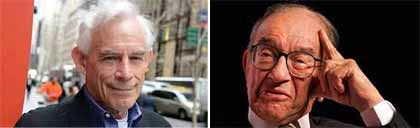 Christopher Sims y Alan Greenspan
