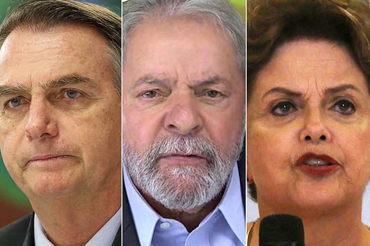 Bolsonaro, Lula y Dilma