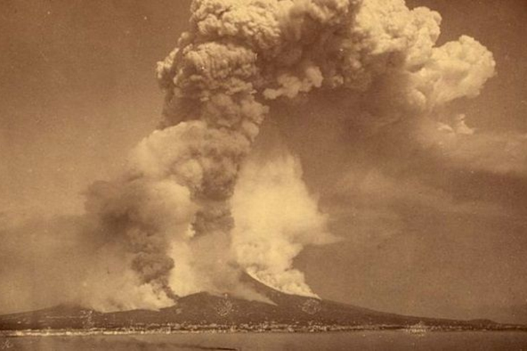 volcán Krakatoa en Indonesia 1883