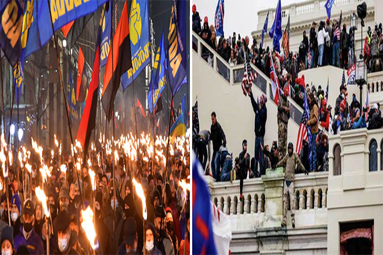 Protestas en Ucrania y EEUU