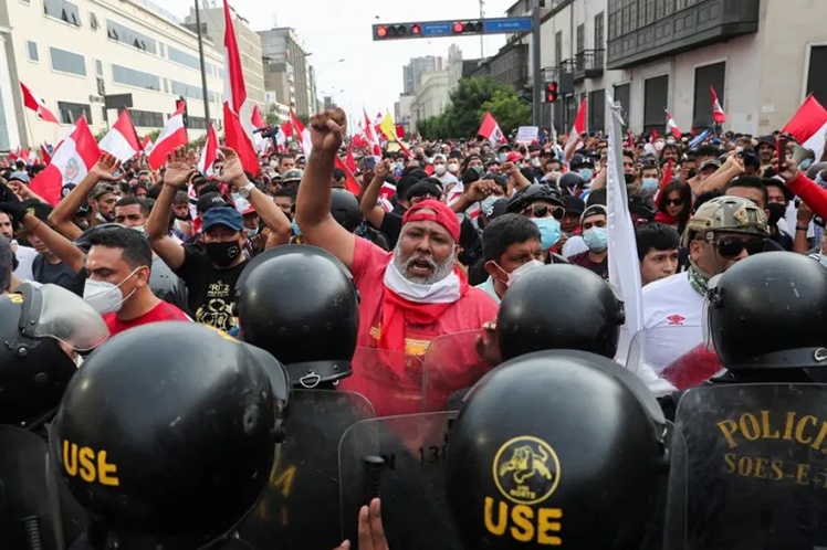 Protesta en Peru