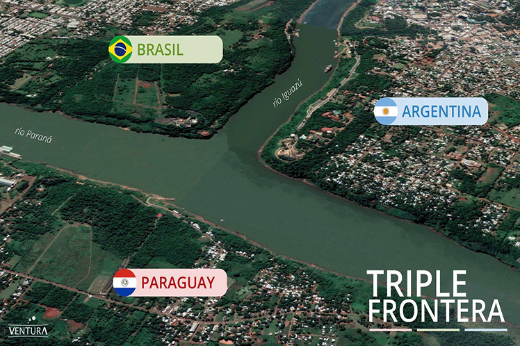 Triple Frontera entre Argentina, Brasil y Paraguay