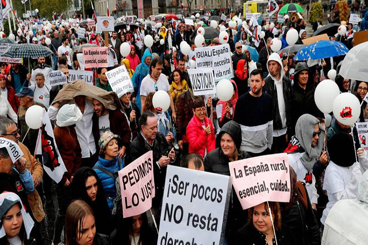 protestas en España y Portugal