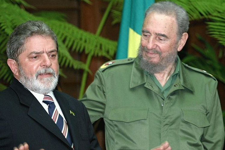 Fidel y Lula