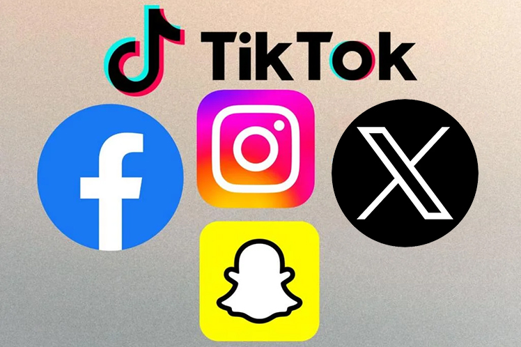 TikTok, Instagram, Snapchat, Facebook y Xtwitter