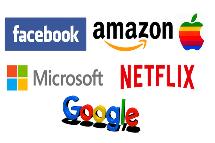 Google, Facebook, Netflix, Amazon, Microsoft y Apple